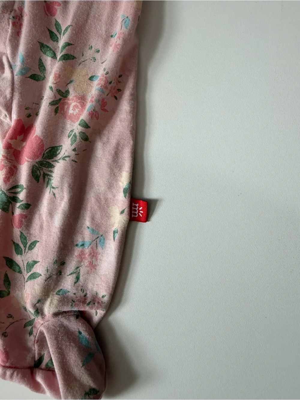 Magnetic Me Pink Floral Footed One-Piece